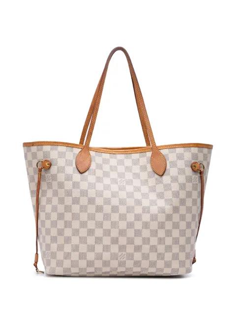2018 Damier Azur Neverfull MM tote bag by LOUIS VUITTON 