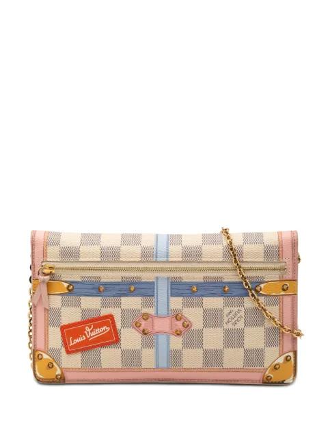 2018 Damier Azur Summer Trunks Pochette Weekend crossbody bag by LOUIS VUITTON 