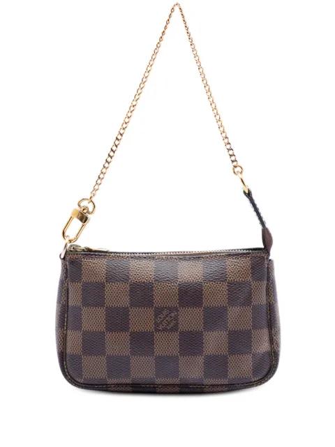 2018 Damier Ebene Mini Pochette Accessoires handbag by LOUIS VUITTON 