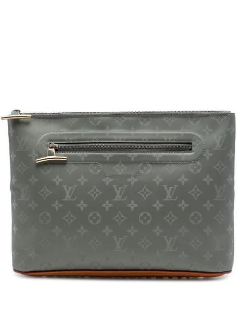 2018 Monogram Titanium Pochette Cosmos clutch bag by LOUIS VUITTON 