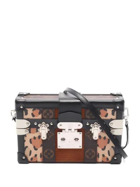 2018 Petite Malle Monogram leopard shoulder bag by LOUIS VUITTON 