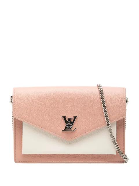 2019 Bicolor Leather MyLockMe Chain Pochette crossbody bag by LOUIS VUITTON 