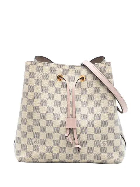 2019 Damier Azur Neonoe MM bucket bag by LOUIS VUITTON 