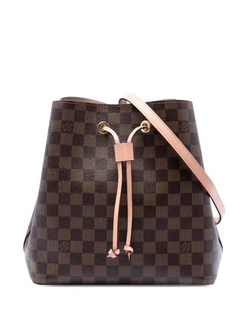 2019 Damier Ebene Neonoe MM bucket bag by LOUIS VUITTON 