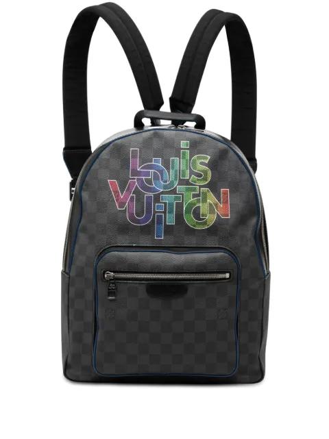 2019 Limited Edition Damier Graphite Logo Rainbow Josh backpack by LOUIS VUITTON 
