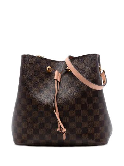2020 Damier Ebene NeoNoe MM bucket bag by LOUIS VUITTON 