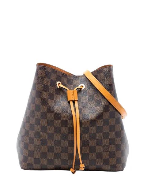 2020 Damier Ebene Neonoe MM bucket bag by LOUIS VUITTON 