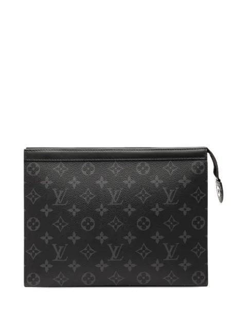 2021-2025 Monogram Eclipse Pochette Voyage MM clutch bag by LOUIS VUITTON 