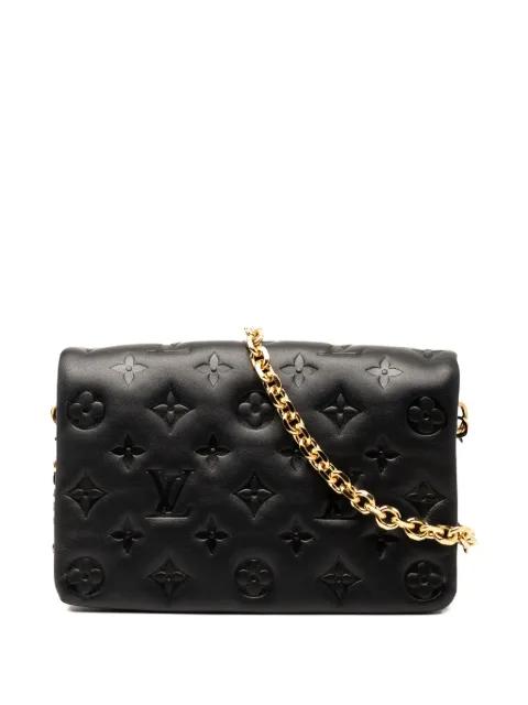 2021-2025 Monogram Embossed Pochette Coussin crossbody bag by LOUIS VUITTON 