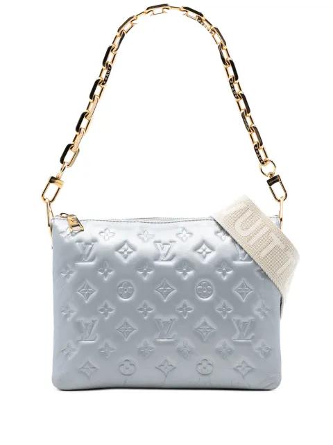 2021-2025 Monogram Embossed Puffy Lambskin Coussin PM satchel by LOUIS VUITTON 