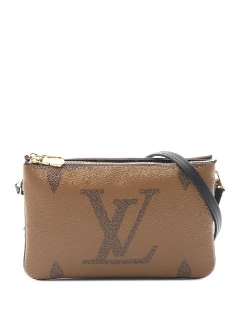 2021-2025 Monogram Giant Reverse Double Zip Pochette crossbody bag by LOUIS VUITTON 2021-2025 Monogram Giant Reverse Double Zip Pochette crossbody bag by LOUIS VUITTON