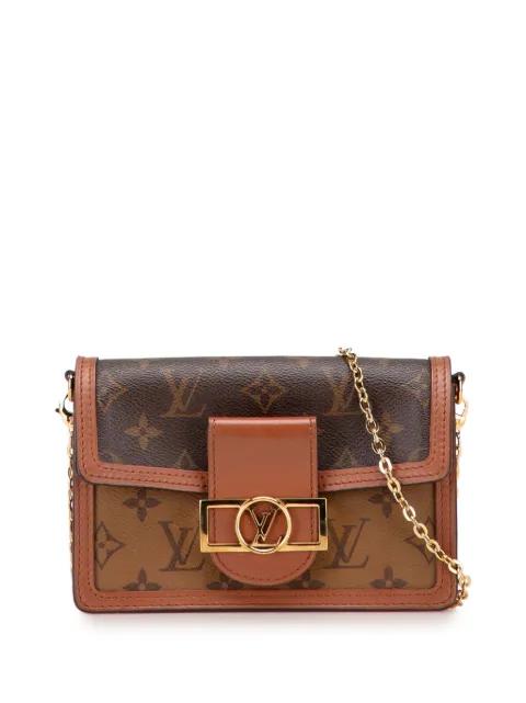 2021-2025 Monogram Reverse Dauphine Wallet on Chain crossbody bag by LOUIS VUITTON 