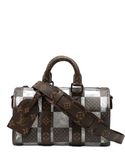 2021-2025 PVC and Monogram Chess Keepall Bandouliere 25 satchel by LOUIS VUITTON 