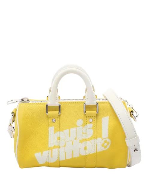 2021-2025 Virgil Abloh Leather Keepall XS satchel by LOUIS VUITTON 2021-2025 Virgil Abloh Leather Keepall XS satchel by LOUIS VUITTON