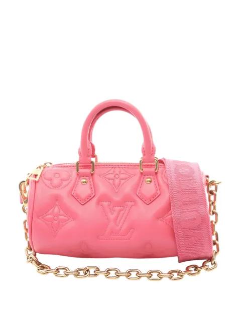 2021-2026 Monogram Calfskin Bubblegram Papillon BB satchel by LOUIS VUITTON 