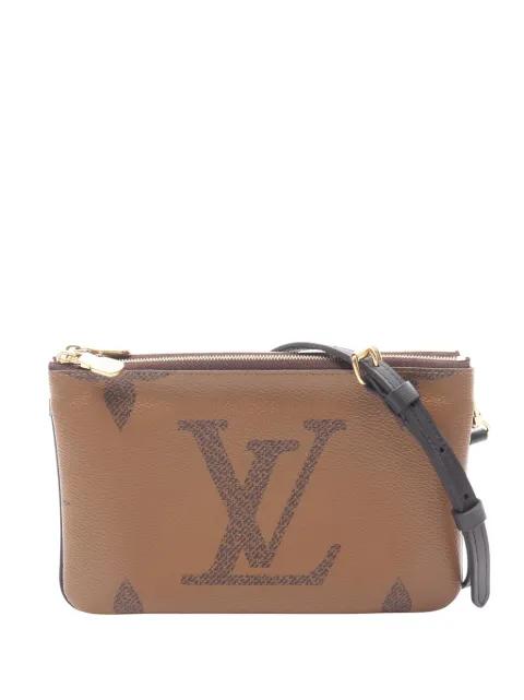 2021-2026 Monogram Giant Reverse Double Zip Pochette crossbody bag by LOUIS VUITTON 