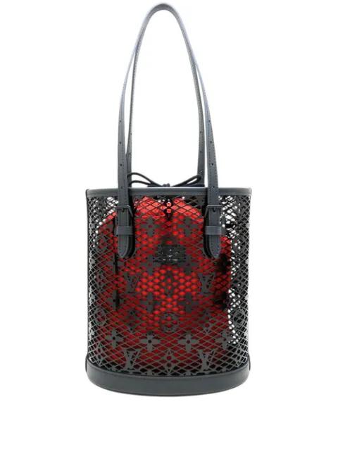 2021-2026 Monogram Lace PM bucket bag by LOUIS VUITTON 