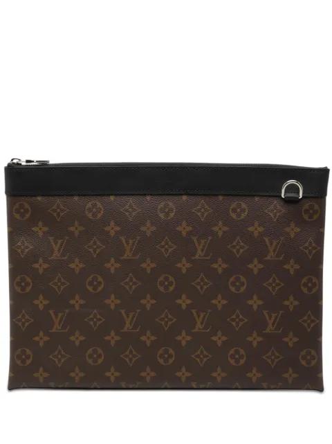 2021-2026 Monogram Macassar Discovery Pochette GM clutch bag by LOUIS VUITTON 