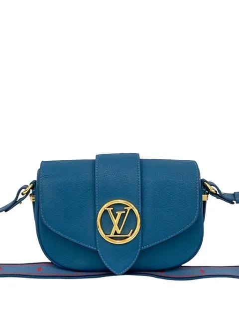 2021 Grained Calfskin LV Pont 9 Soft MM crossbody bag by LOUIS VUITTON 