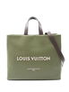 2021 logo-detail leather tote bag by LOUIS VUITTON 