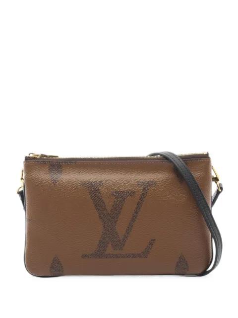 2021s Monogram Giant Reverse Double zip shoulder bag by LOUIS VUITTON 