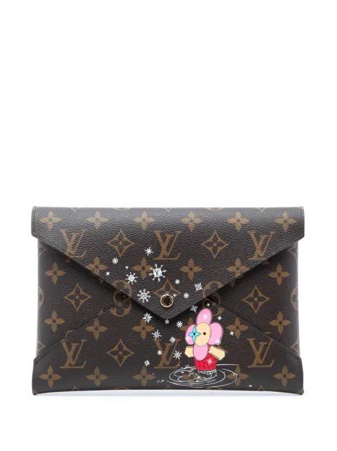 2023 Monogram Christmas Animation Vivienne Kirigami Pochette GM clutch bag by LOUIS VUITTON 