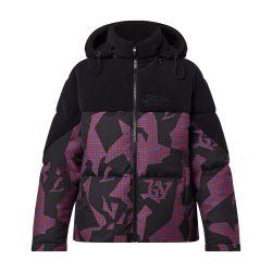 Bimaterial Hooded Down Jacket by LOUIS VUITTON