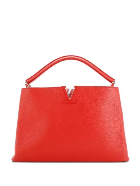 Capucines Bag Leather MM satchel by LOUIS VUITTON 