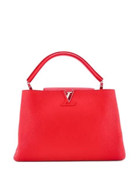 Capucines Bag Leather MM satchel by LOUIS VUITTON 