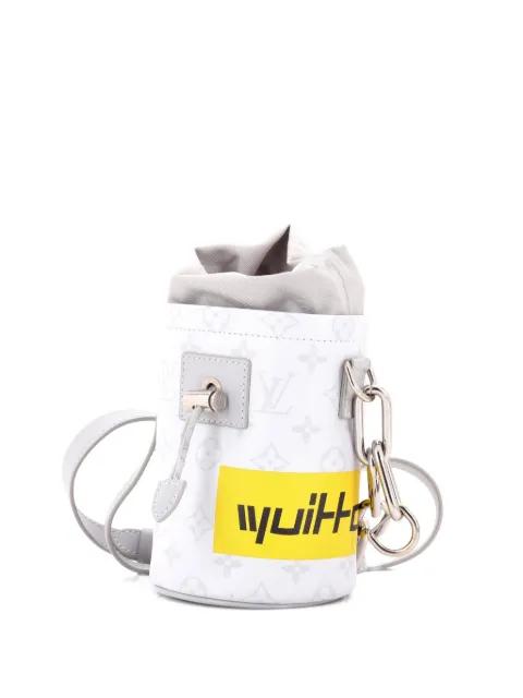 Chalk Nano Bag Limited Edition Logo Story Monogram Canvas bucket bag by LOUIS VUITTON 