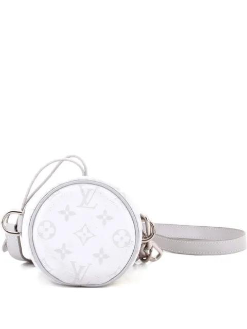 Chalk Nano Bag Limited Edition Logo Story Monogram Canvas bucket bag by LOUIS VUITTON 