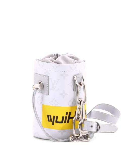 Chalk Nano Bag Limited Edition Logo Story Monogram Canvas bucket bag by LOUIS VUITTON 