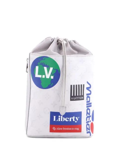 Chalk Sling Bag Limited Edition Logo Story Monogram Canvas crossbody bag by LOUIS VUITTON 