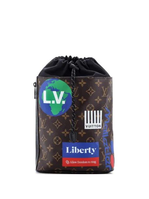 Chalk Sling Bag Limited Edition Logo Story Monogram Canvas crossbody bag by LOUIS VUITTON 