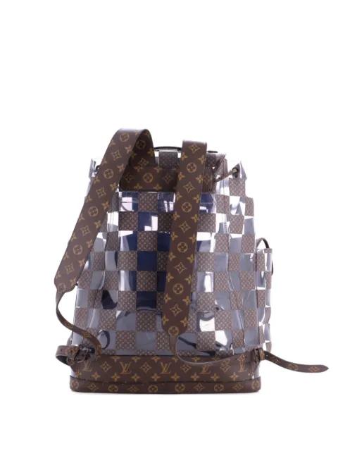 Christopher Limited Edition Monogram Chess Canvas and PVC GM backpack by LOUIS VUITTON 
