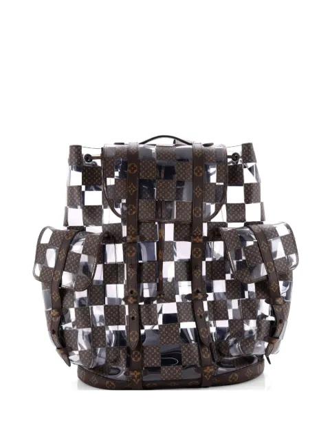 Christopher Limited Edition Monogram Chess Canvas and PVC GM backpack by LOUIS VUITTON 