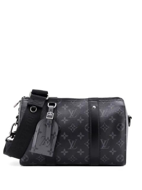 City Keepall Bag Reverse Monogram Eclipse Canvas crossbody bag by LOUIS VUITTON 