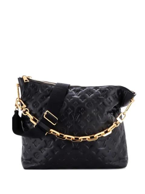 Coussin Monogram Embossed Lambskin MM hobo bag by LOUIS VUITTON 