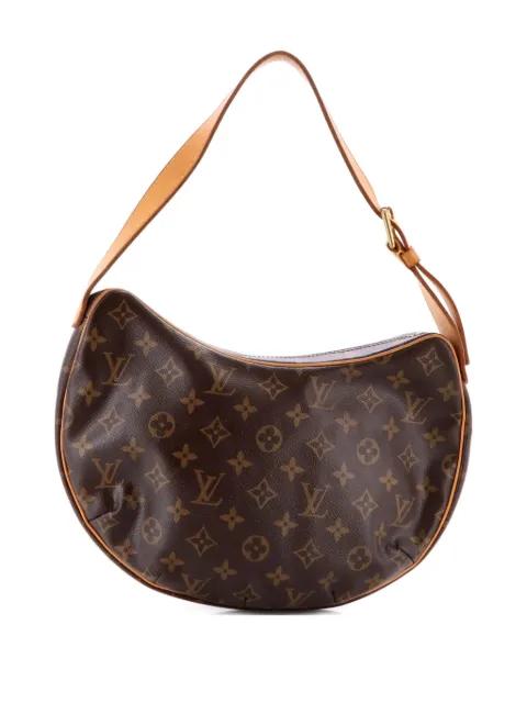 Croissant Handbag Monogram Canvas MM hobo bag by LOUIS VUITTON 