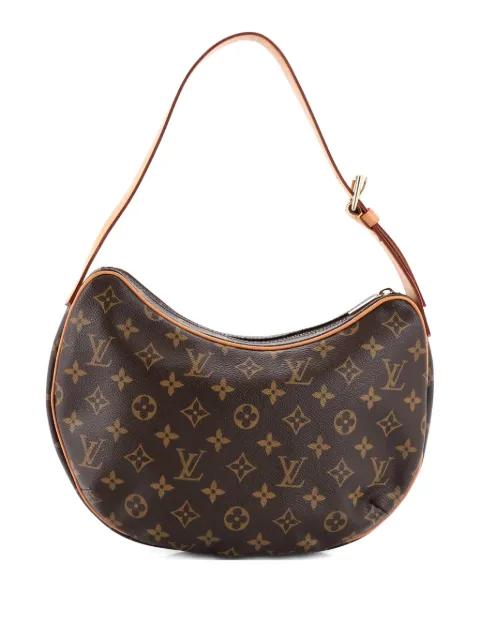 Croissant Handbag Monogram Canvas MM hobo bag by LOUIS VUITTON 