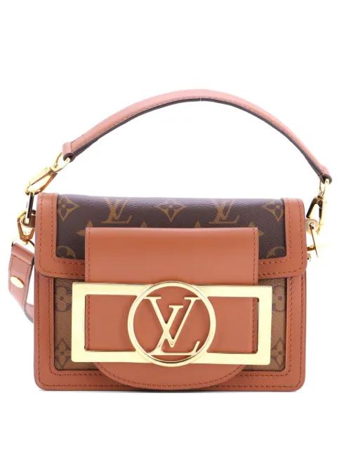Dauphine Lock XL Shoulder Bag Reverse Monogram Canvas Mini crossbody bag by LOUIS VUITTON 