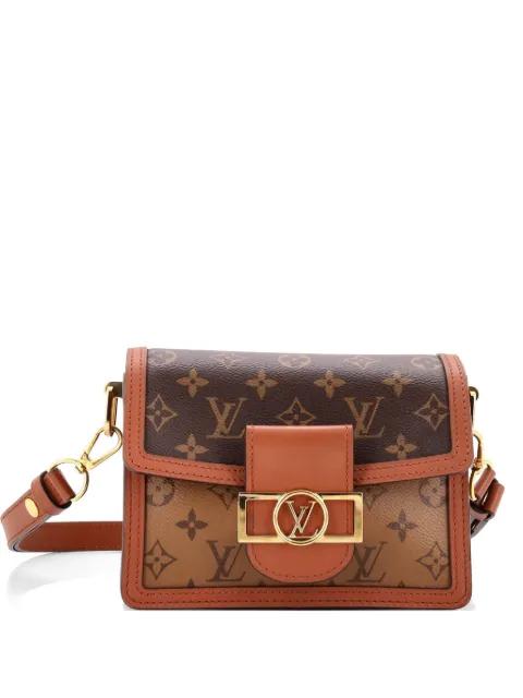 Dauphine Shoulder Bag Reverse Monogram Canvas Mini crossbody bag by LOUIS VUITTON 