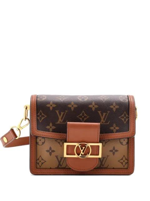 Dauphine Shoulder Bag Reverse Monogram Canvas Mini crossbody bag by LOUIS VUITTON 
