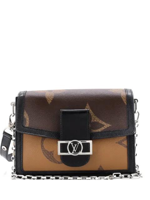 Dauphine Shoulder Bag Reverse Monogram Giant MM crossbody bag by LOUIS VUITTON 