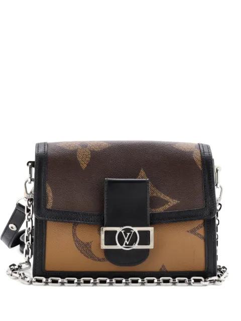Dauphine Shoulder Bag Reverse Monogram Giant MM crossbody bag by LOUIS VUITTON 