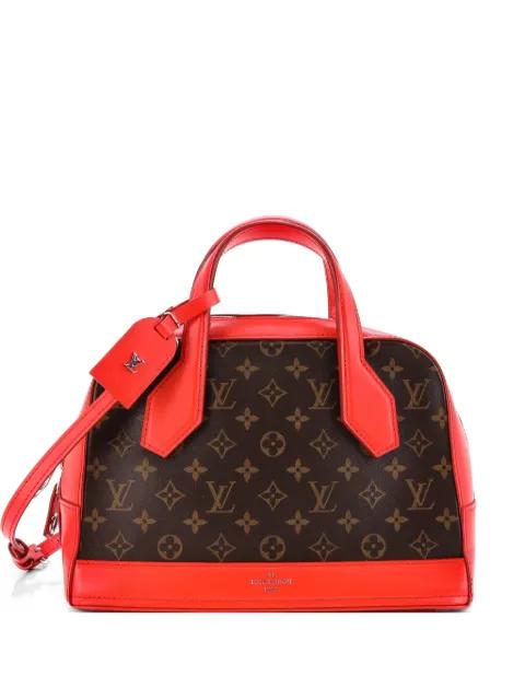 Dora Handbag Monogram Canvas and Calfskin PM satchel by LOUIS VUITTON 