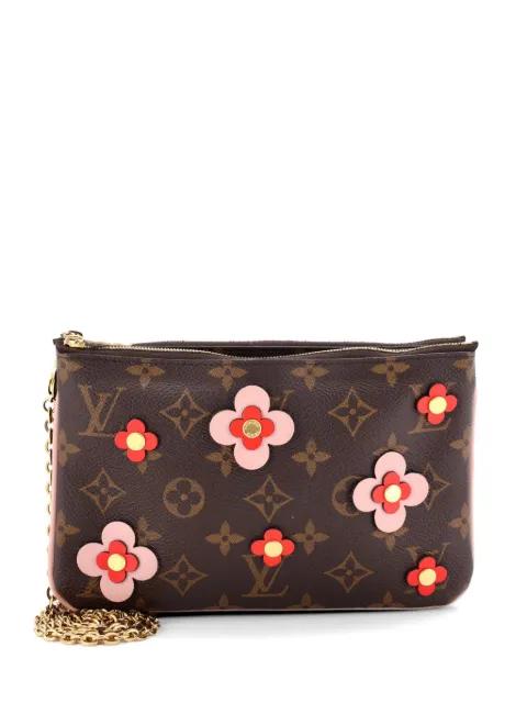 Double Zip Pochette Limited Edition Blooming Flowers Monogram Canvas crossbody bag by LOUIS VUITTON 
