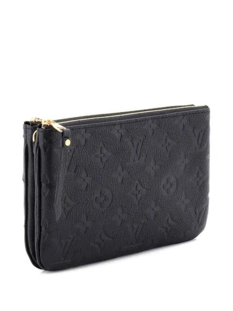 Double Zip Pochette Monogram Empreinte Leather clutch bag by LOUIS VUITTON 