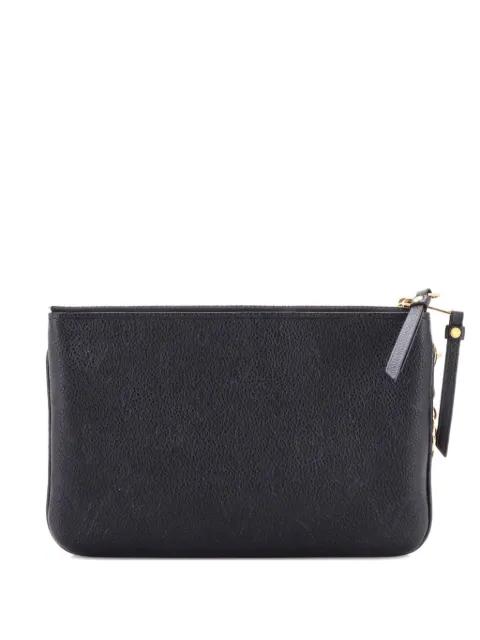 Double Zip Pochette Monogram Empreinte Leather clutch bag by LOUIS VUITTON Double Zip Pochette Monogram Empreinte Leather clutch bag by LOUIS VUITTON