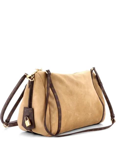 Express Handbag Suede with Monogram Canvas MM shoulder bag by LOUIS VUITTON 